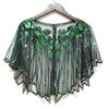 Vintage Flapper Shawl Sequin Beaded Short Cape Beaded Decoration Gatsby Party Mesh Short Cover Up Dress Accessory