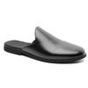 Summer New Lazy One-pedal Boken Shoes Casual Lazy Flat-bottomed Bag Head Slippers 25534 black-J