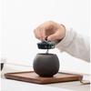 Small sealed ceramic tea canister, moisture-proof Japanese-style storage canister