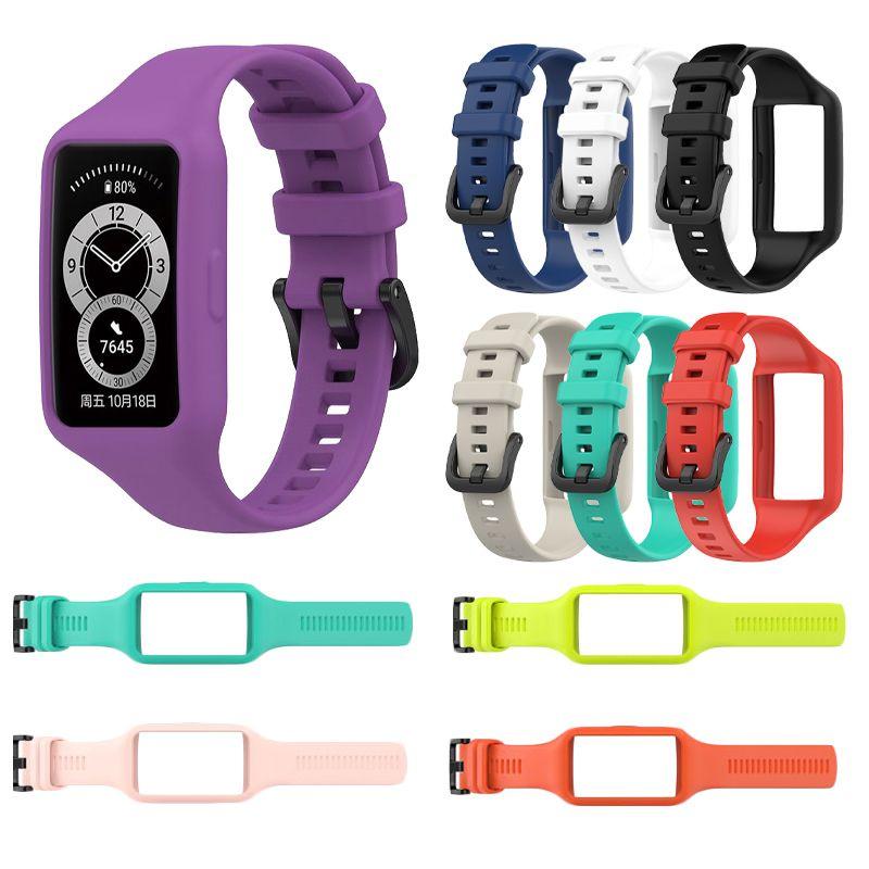 Silikon-Sportarmband mit Vollabdeckung für Huawei Honor Band 6 Stilvoll und Langlebig!