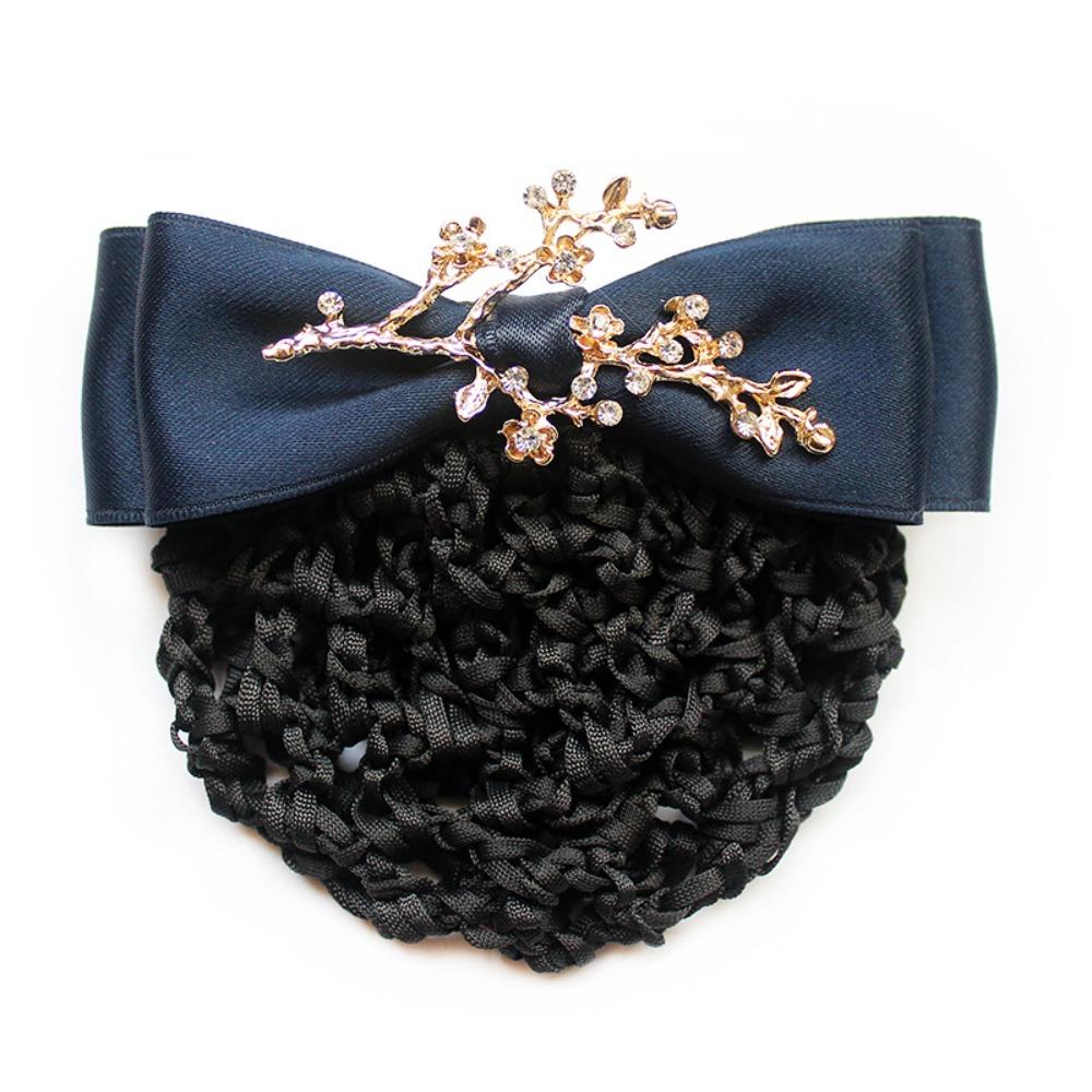 Women Spring Clips Korean Bun Snood Ballet Dancing Hairnet Hairgrips Cover Net  Waiter