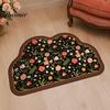 Dust-proof Entryway Mat Retro Floral Bath Mat, Non-slip Super Absorbent Bathroom Rug, Decorative Floor Quick-drying Diatomaceous Earth Rug for
