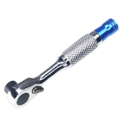 Compact Ratchet Screwdriver 72 Teeth Alloy Steel Construction for Tight Space Bike Maintenance and Home Improvement Fit Multiple Bit Size