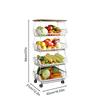 Kitchen Storage Cart Vegetable Holder Rolling Utility Cart Space Saving Kitchen Fruit Organizer Vegetable Storage Rack For