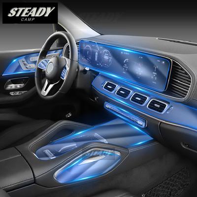 För Mercedes Benz W167 GLE W292 - Bil Interiör Mittkonsol Transparent TPU Skyddsfilm Anti-repa Tillbehör