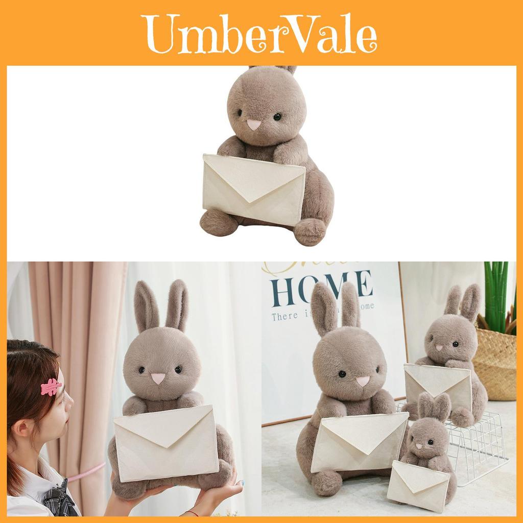 Envelope Bunny Plush Toy With Soft Short Pile For Baby Sleep And Gift Giving