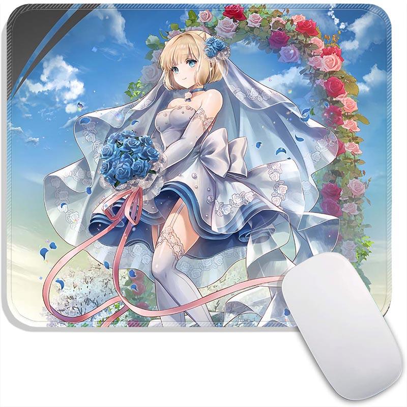 Liberta Teresse Justia Sylvia Anime Standard Mouse Pad B_Browndust 2 Small Mousepad Gaming MousePads PC Non-Slip Travel Mousemat