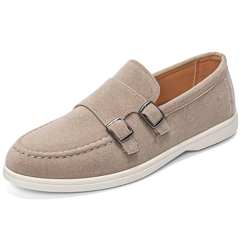 Men Retro Old Money Loafer With Retro Old Money Suede Loafers Comfortable Walking Casual Commuting Summer Travel Footwear 39