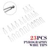 23pcs/set Pyrography Wire Tips Adjustable Temperature Wood Burning Pen Carving Craft Pyrography Marking Woodworking Tools