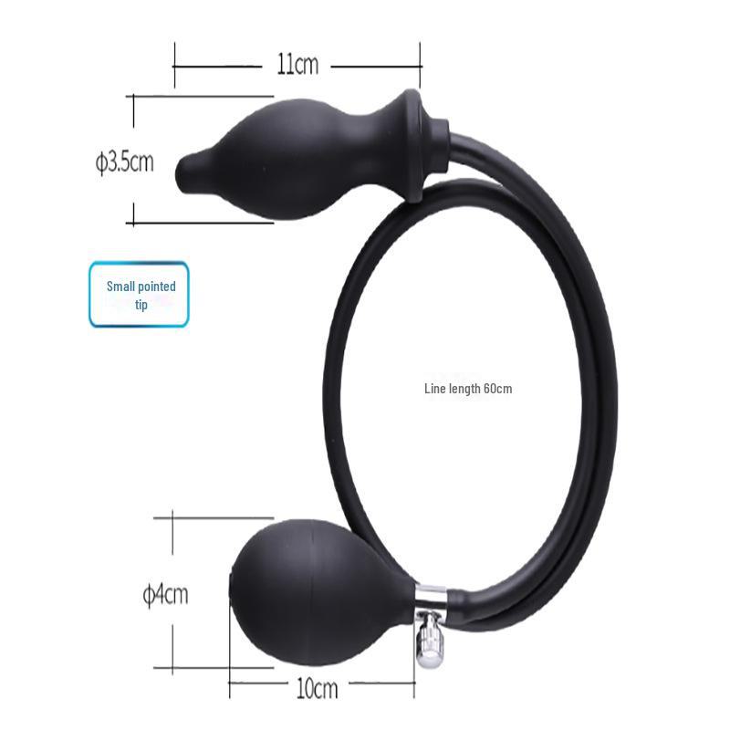 Miji Silicone Inflatable Anal Plug for Couples, Flirting, and Masturbation - Adult Sex Toy, 50/Box
