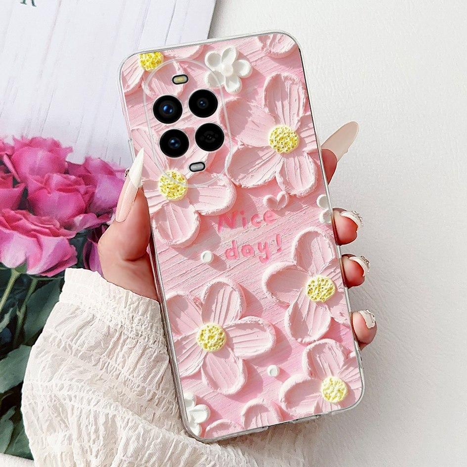 For Huawei Nova 13 Case Nova13 5G Cover BLK-AL80 Funda Popular Flower Butterfly Soft Clear Silicone Cases For Nova 13 Pro Bumper