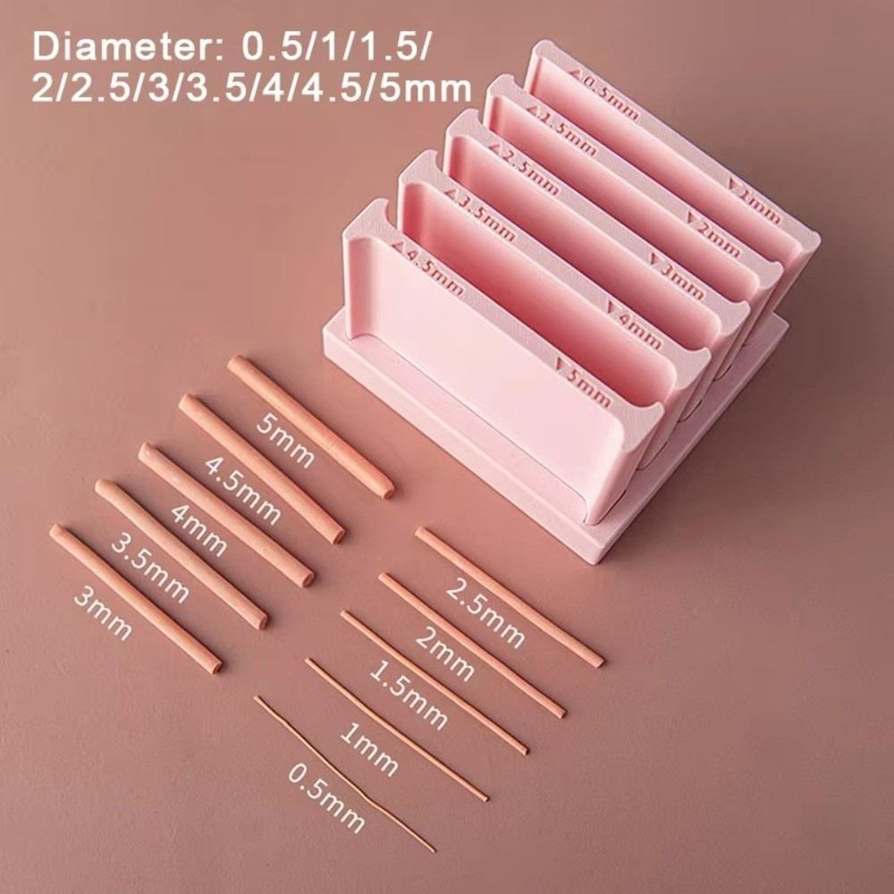 0.5-5mm Clay Strip Rolling Mold Multi Thickness Lightweight Polymer Clay Tool Easy Operation DIY Hand Rolling