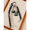 Cross-border hot-selling leather five-pointed star bag pendant camera baseball football DIY bag pendant keychain