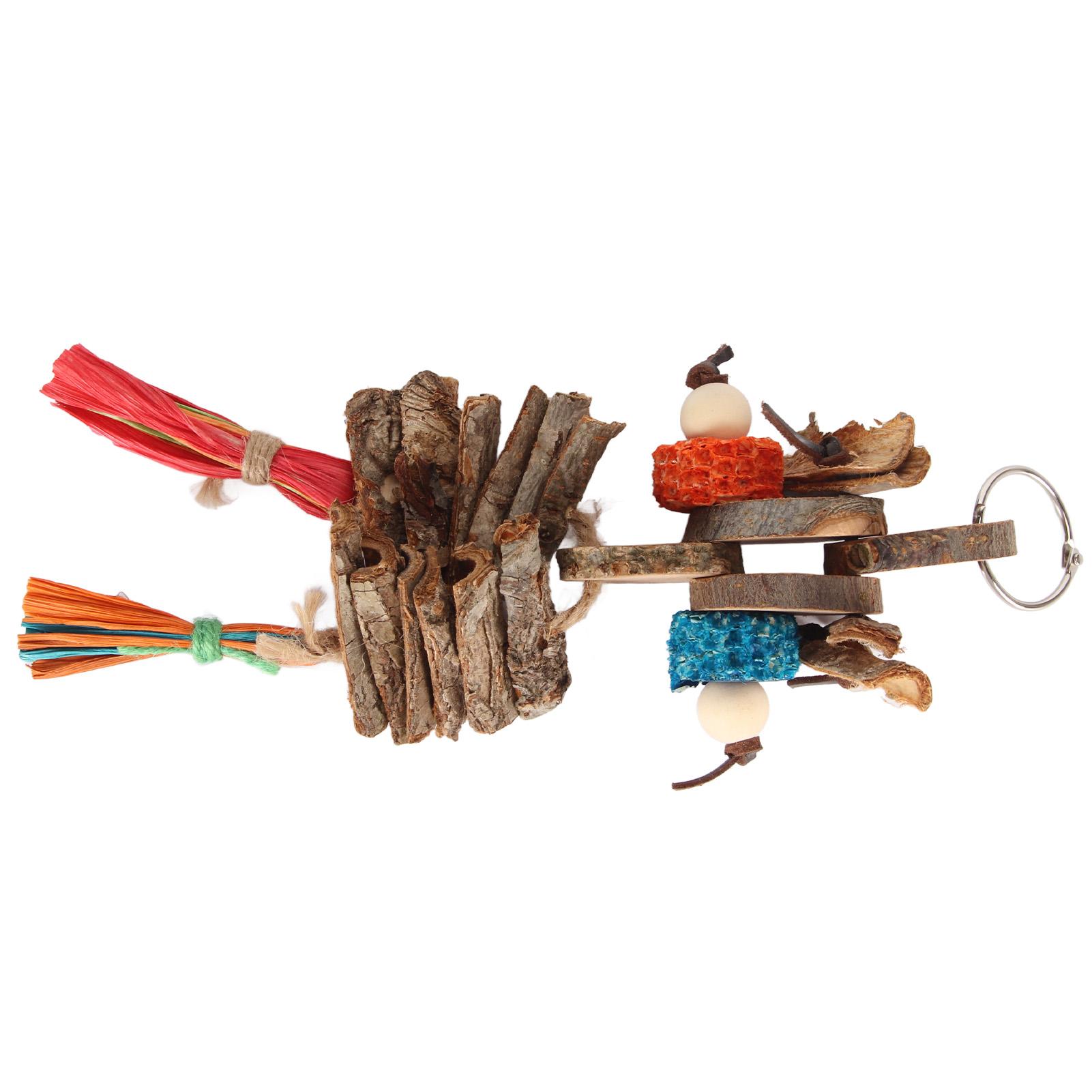 

Bird Chewing Toys Bird Hanging Bite Toys Bird Shredding Foraging Toys for Medium Small Birds Cockatiel Parakeet