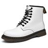 Large Size Hole Spring and Autumn Martin Boots Smooth Leather Classic Martin Shoes Fashion Men's and Women's Locomotive Boots Couple