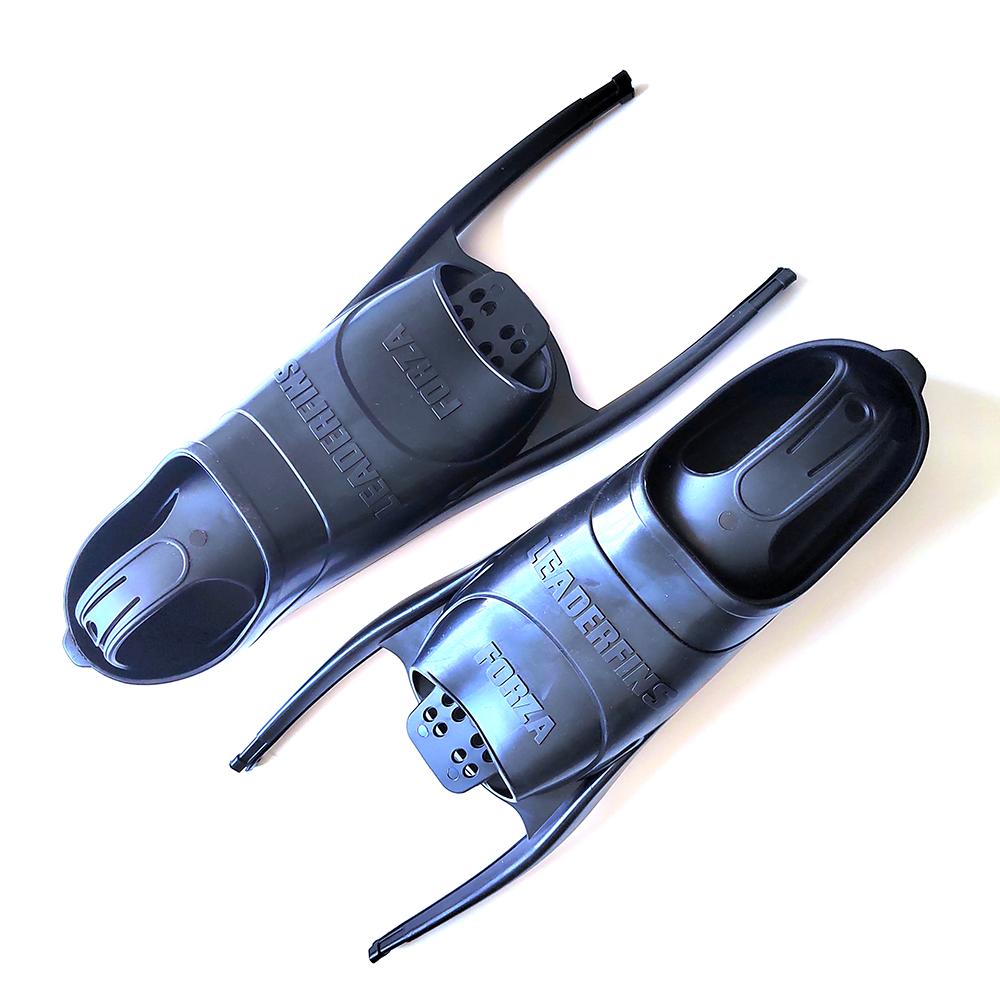 New Comfortable Durable Black White TPR Swimming Fins High Quality Full Foot Pocket Diving Fins for Freediving 35-36 чёрный