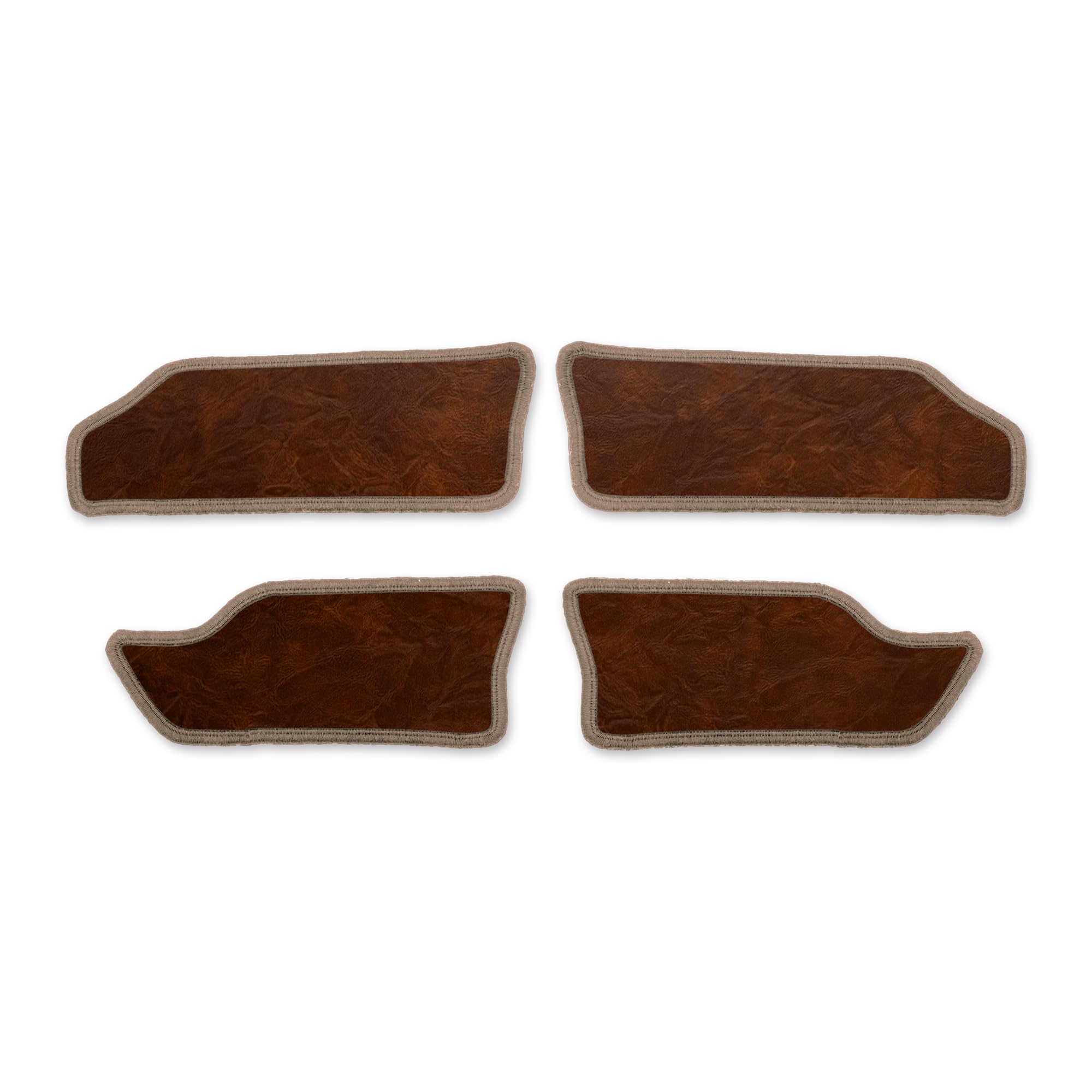 

YOURS Jimny Nomad Dedicated Armrest Covers Kick Sewn in Protective M (4 Pieces) [Brown Leather/Beige] Guards, Japan, Protector,