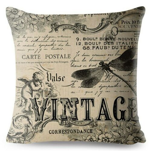 

European Vintage Gothic Style Cushion Cover Flowers Print Throw Pillows Cases 45x45cm 18x18in