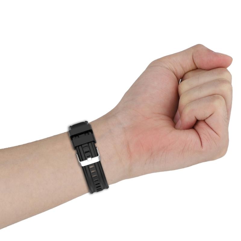 Schweißfestes Silikon-Ersatzarmband Geeignet für 46mm Smartwatch Verstellbare Sportarmbänder Wasserdicht Leichtes Design