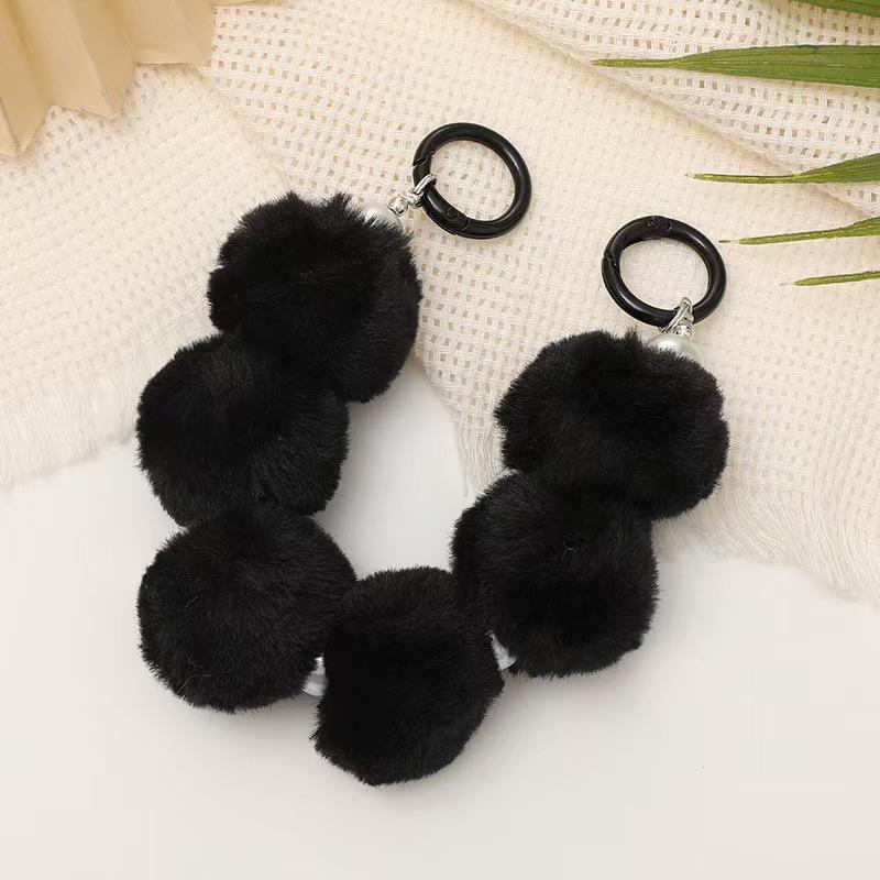 Yi Lian Autumn/Winter Beaded Tassel Handbag & Phone Case with Short Wrist Strap for Women