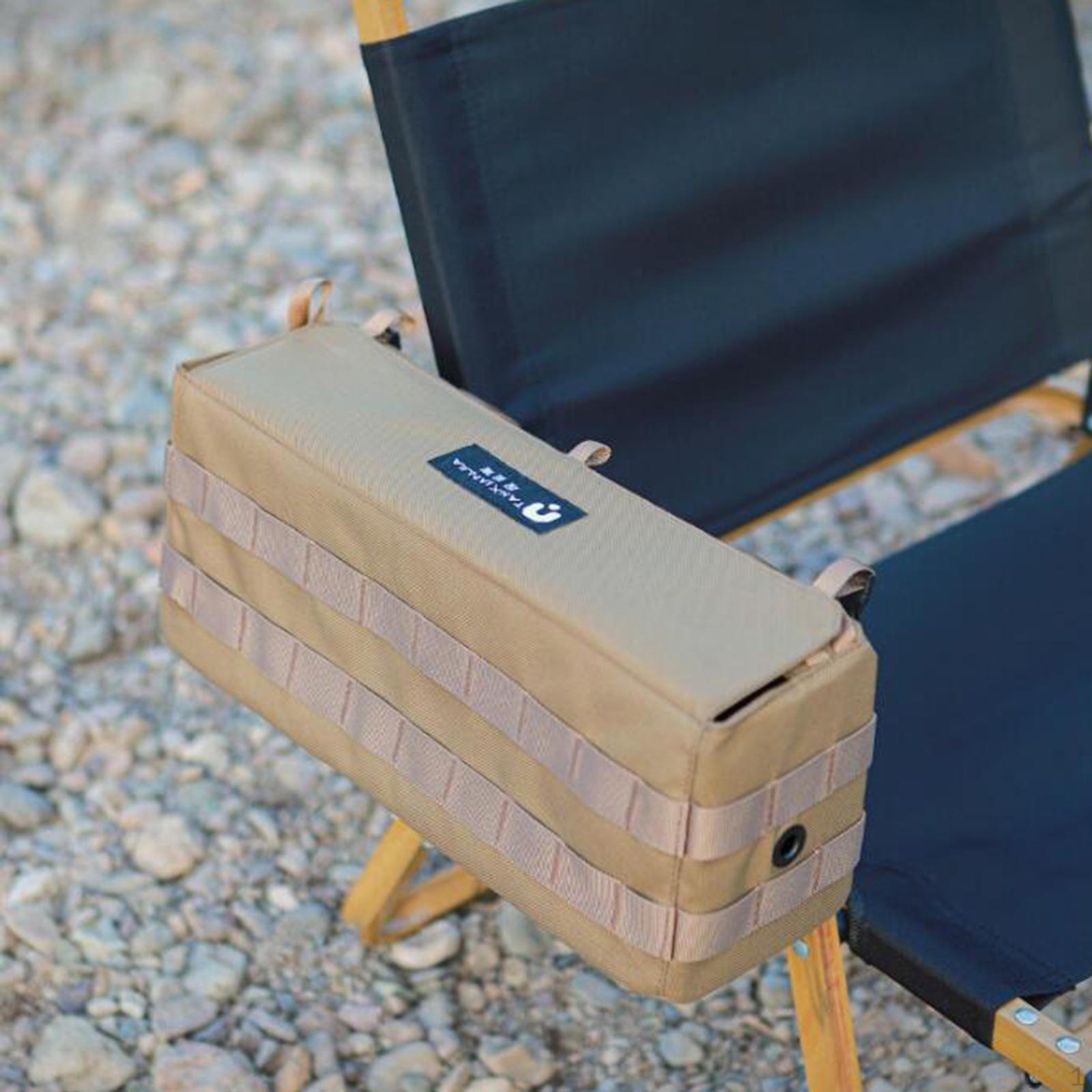 

Подлокотник, боковой органайзер, подвесная сумка для путешествий на открытом воздухе, пешего туризма, барбекю, рыбалки, пикника, рюкзака, чехол хаки