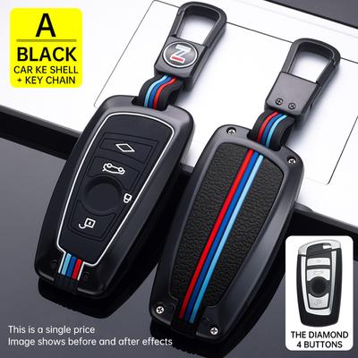 ALLOY Silicone Car Key Cover Case Chain Fob Shell for BMW F20 F30 G20 F34 F31 F10 G30 F11 X3 F25 X4 I3 M3 M4 1 3 5 Series