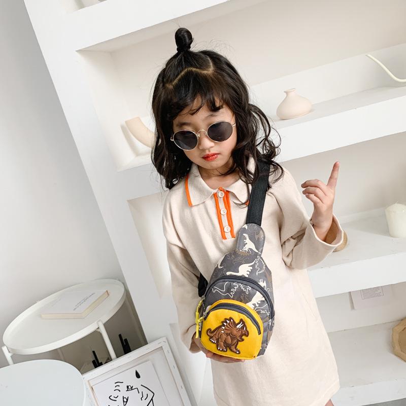Sac Banane Crossbody Dinosaure pour Enfants – Sac de Poitrine Mode Garçon & Porte-Monnaie