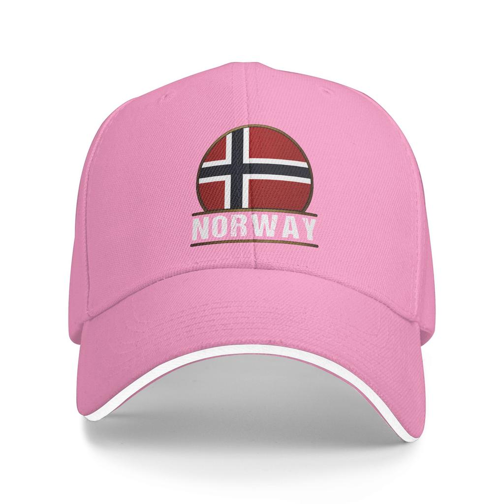 Summer Casual Baseball Cap Norway Coat of Arms The Kingdom of Norway Flag Heraldry Trucker Hat For Unisex Adjustable Snapback Cap