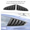 For Ford Mustang Side Window Shades 2015 2016 2021 2022 2023 Windshield Sunshade Ventilation GT 2pcs Set ABS Black