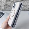 KEYSION HD Transparent Magnetic Wireless Charge Phone Case for MagSafe for iPhone 11 12 Pro Max Hard Clear Cover