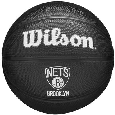 Wilson Team Tribute Brooklyn Nets Mini Ball, Unisex Black Basketball