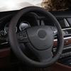 Car Steering Wheel Protective Cover Universal Breathable Elastic Band Anti Slip Pu Leather Steering Covers Suitable 38Cm U-60