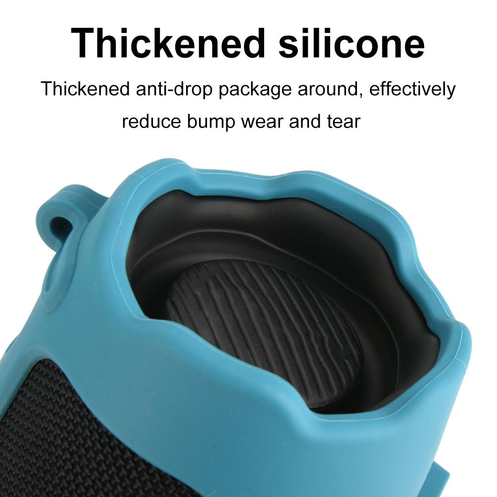 For JBL Charge 6 Speaker Case Skin Sleeve Silicone Protective Cover Protector Shell With Shoulder Strap Speakers Accessories