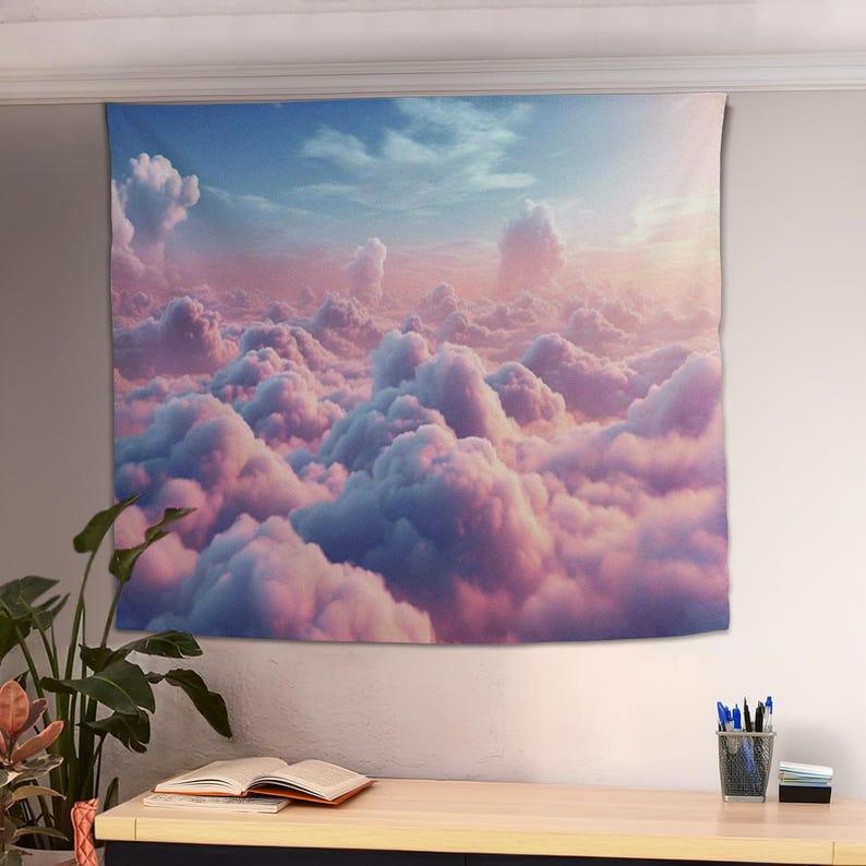 Clouds tapestry 75x100 чёрный