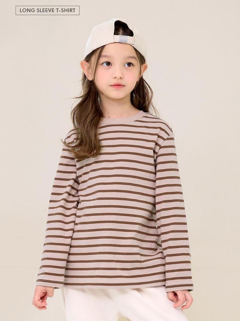 Unifriend24 Gestreiftes Kinder-T-Shirt im koreanischen Stil - Vielseitig & Locker geschnitten