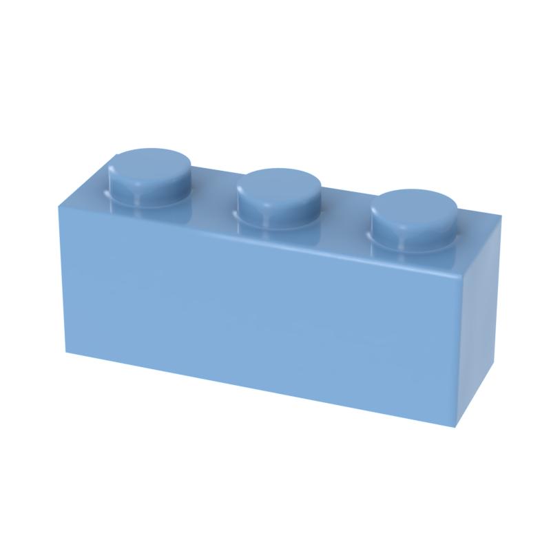 [FunBrick] 20/50/100PCS 1x3 Dots 50PCS DIY Building Blocks 1*3 Dots Bricks Educational Creative Size Compatible With 362