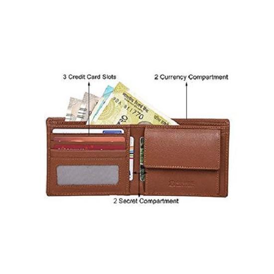 Минималистичный кожаный кошелек Stan Redwood для мужчин — фото 5