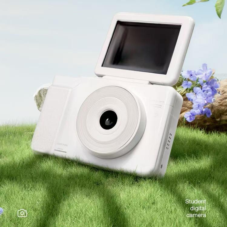 

6400W Камера для студентів з високою роздільною здатністю HD та відкидним екраном - Портативна бездзеркальна CCD камера для мобільного телефону в подарунок