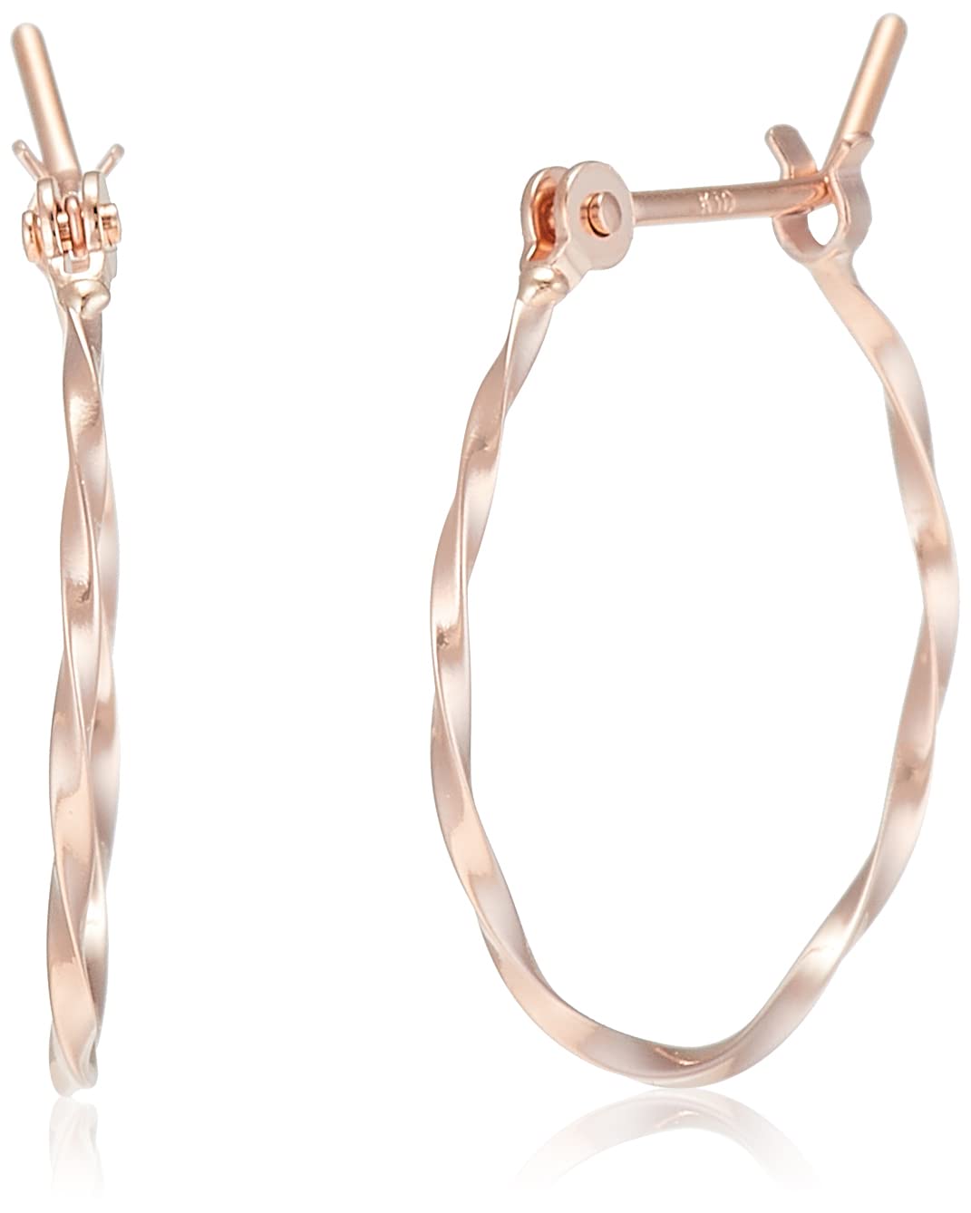 

ESTELLE [Official] [Web Exclusive] Women s Hoop Earrings, 10K Pink Gold, 0202-2660-0019-0000