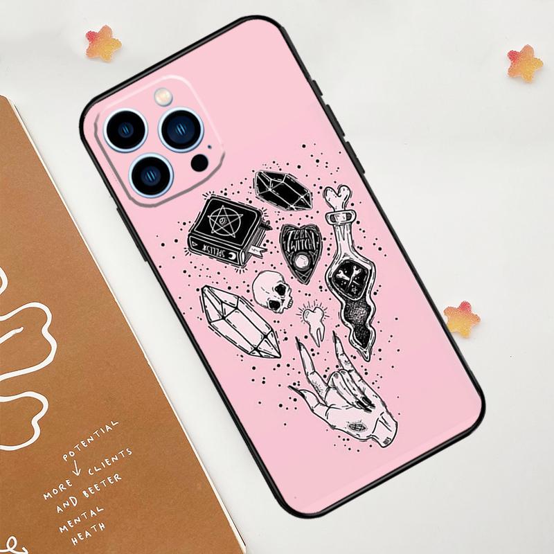 

Відьмацтво Окультний Пентаграм Чохол Для iPhone 15 16 14 13 12 11 Pro Max Plus X XR XS Max 12 13 Mini М який Бампер iPhone 15