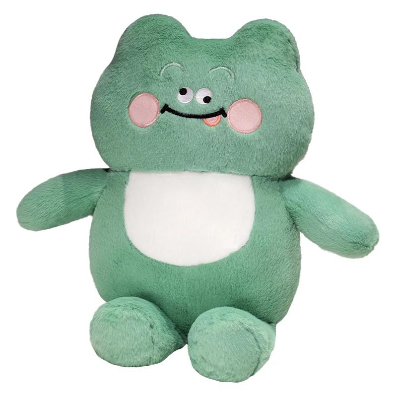 

Плюшевая игрушка лягушка, мягкие игрушки, зеленая лягушка, мягкая кукла, детская кукла для сна, подарок на день рождения для детей 35cm
