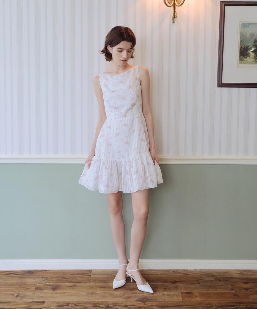 Aiseugadeuneiogongpal Splendeur De La Rose Print Dress