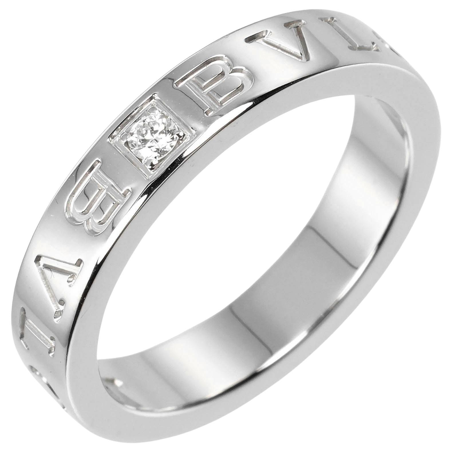 

BVLGARI B.zero1 Essential Ring K18 white gold/diamond #6.6(US Size) 6.6g Women Used