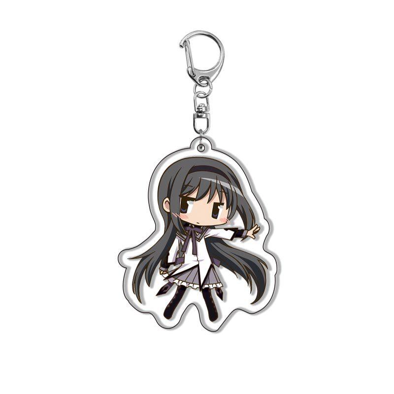 Anime Acrylic Keychain Puella Magi Madoka Magica Character Pendant Keyring for Bag Cosplay Gifts