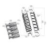 Guitar Bridge Tailpiece Top Hanging String Individual Saddles Electric Guitars Replacement Parts Easy To Install
