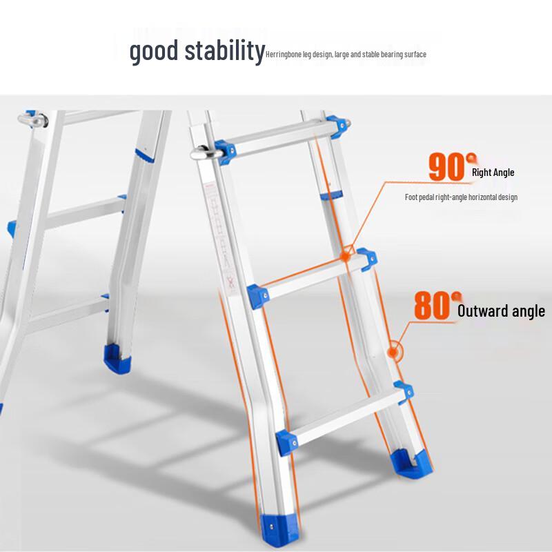 Aluminum Alloy Telescopic A-Frame Ladder