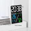 Cyfrowy Budzik TEMP Wilgotność Data Dzień Tygodnia Wyświetlacz 2 Alarmy Drzemka Elektroniczny Zegar Stołowy 3-poziomowa Jasność 12/24H DST Zegar LED