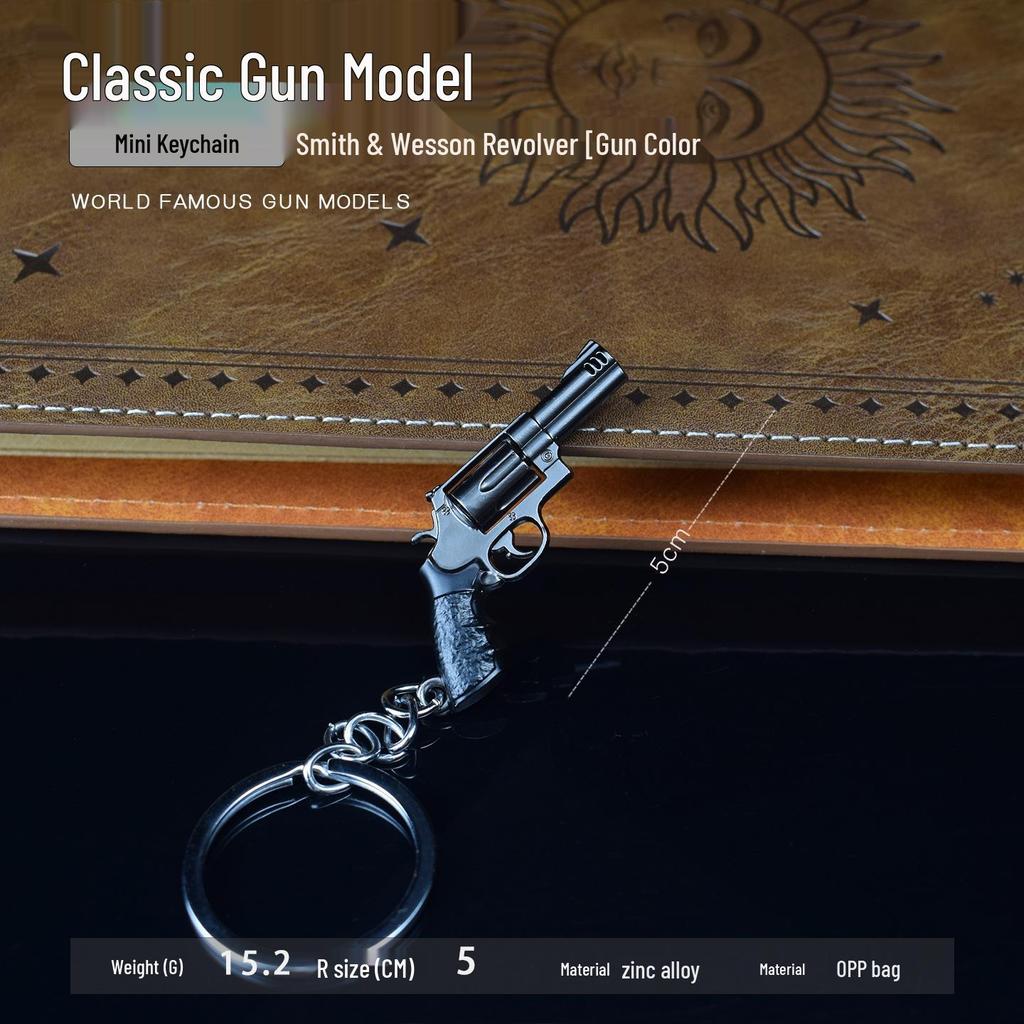 PUBG Chicken Dinner Revolver Alloy Toy Keychain Ornament