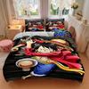 3pc Luffy One Piece Bedding Set Guest Room Bedroom Decor Christmas Halloween Decor Gifts- All Seasons (No Insert)a1013097