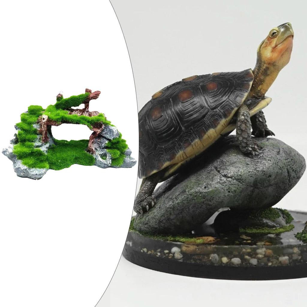 Aquarium Decor Fish Tank Decoration Decorative Small Fish Hideaway Multipurpose Creative Mountain View Stone Ornament Rockery